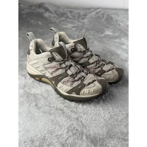 Merrell Siren Sport Hiking Shoes Women's 7.5 Beige Pink Vibram Trail Outdoor